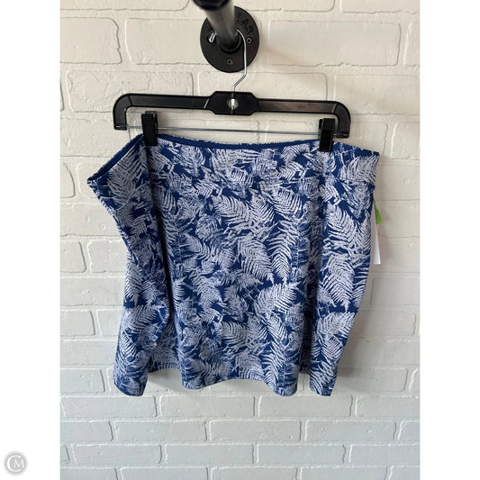 Skirt Mini & Short By Tranquility In Blue & White, Size: 20