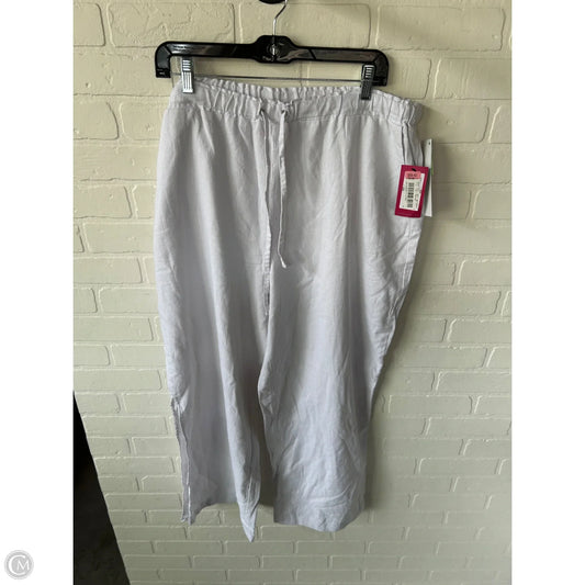 Pants Linen By Vince Camuto In White, Size: 18