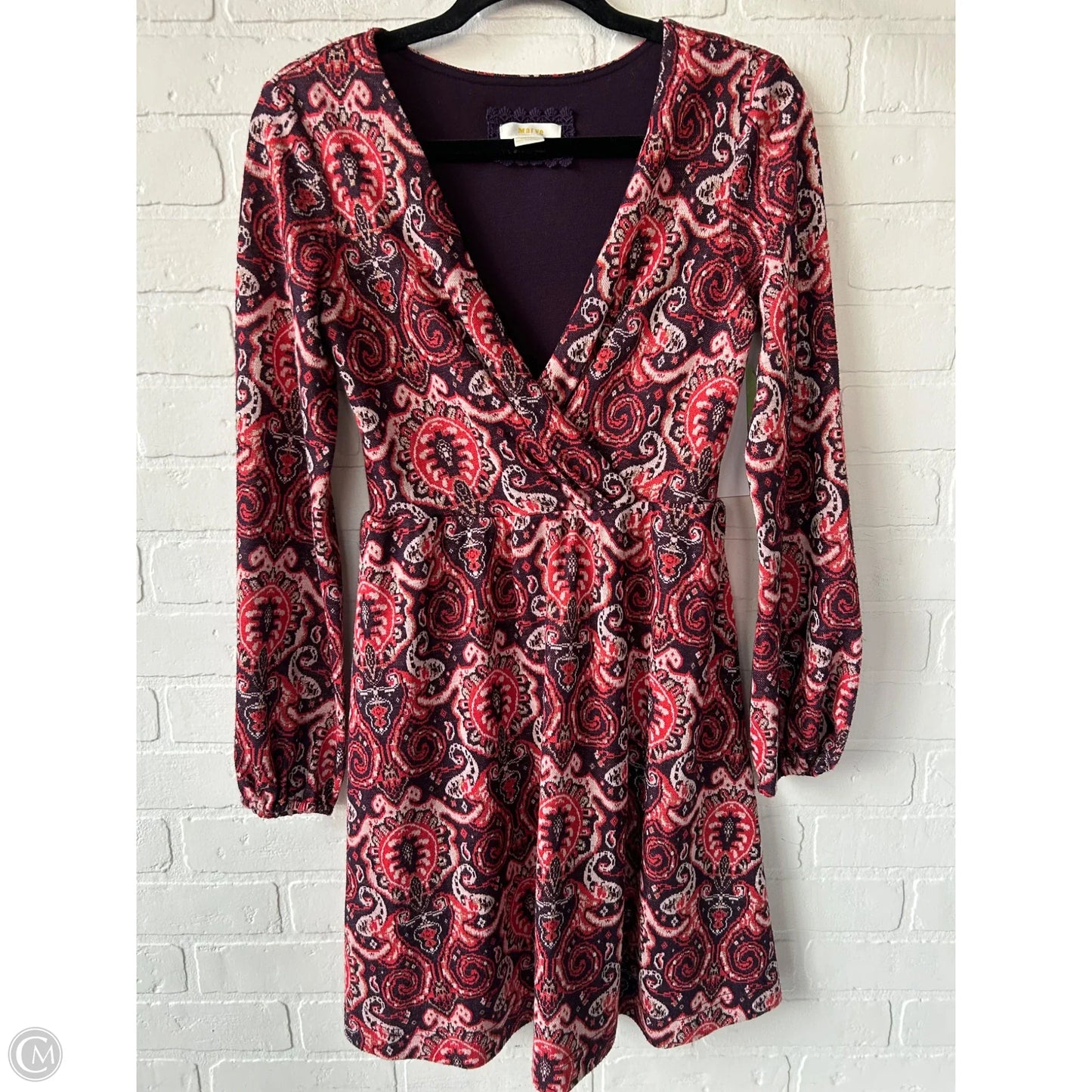 Dress Casual Short By Maeve In Purple & Red, Size: S