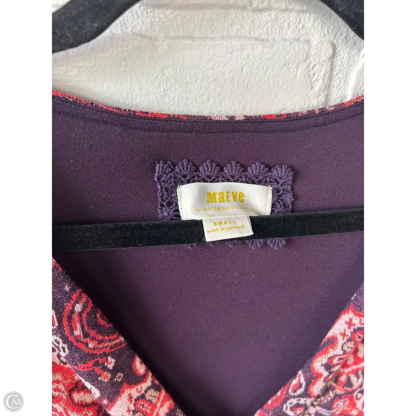 Dress Casual Short By Maeve In Purple & Red, Size: S