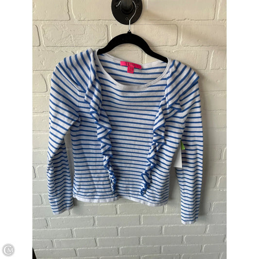 Sweater Designer By Lilly Pulitzer In Blue & White, Size: Xs