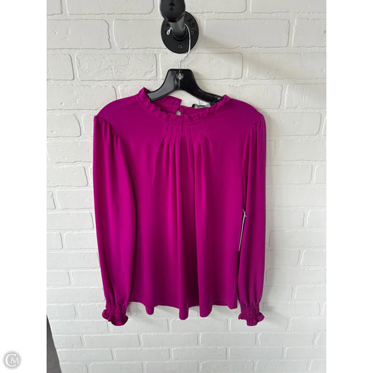 Top Long Sleeve By Adrianna Papell In Purple, Size: M