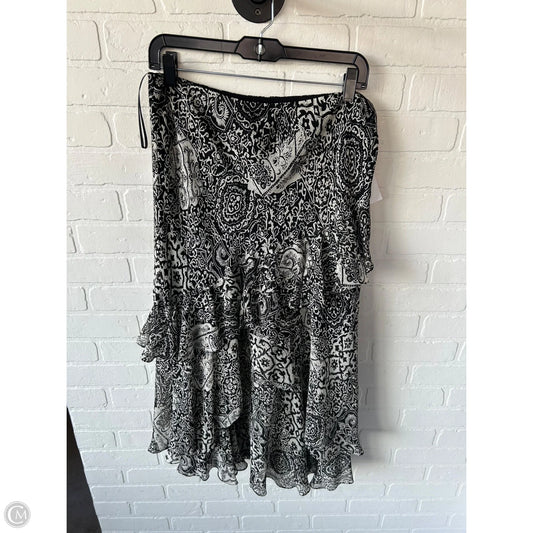 Skirt Maxi By Lauren By Ralph Lauren In Black & Tan, Size: M