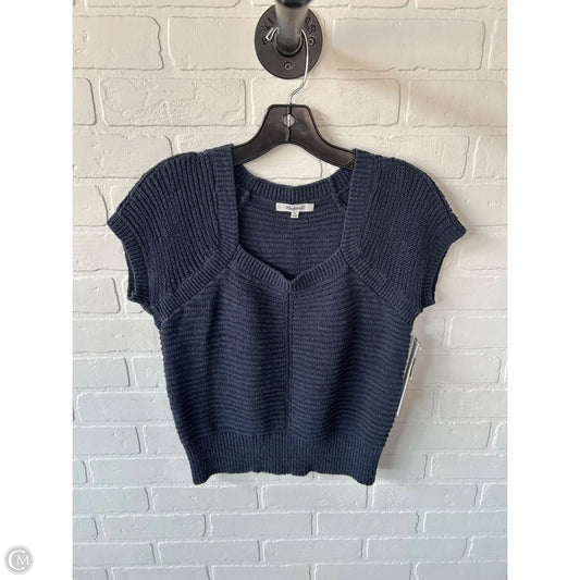 Sweater Short Sleeve By Madewell In Blue, Size: S