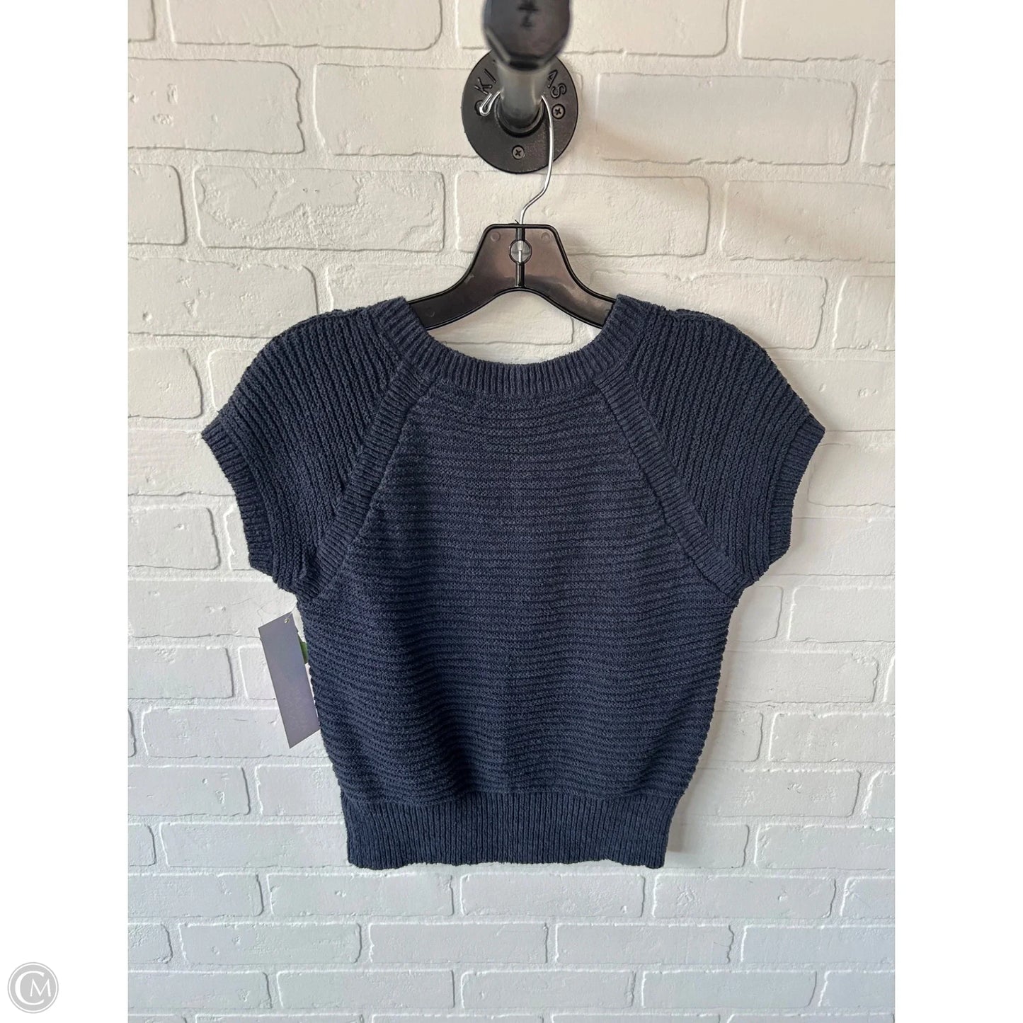 Sweater Short Sleeve By Madewell In Blue, Size: S