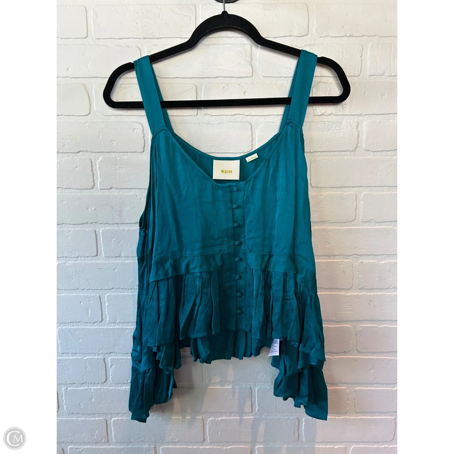 Top Long Sleeve By Maeve In Blue, Size: M