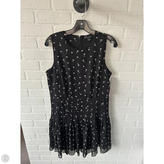 Dress Casual Short By Ann Taylor In Black & White, Size: Mp