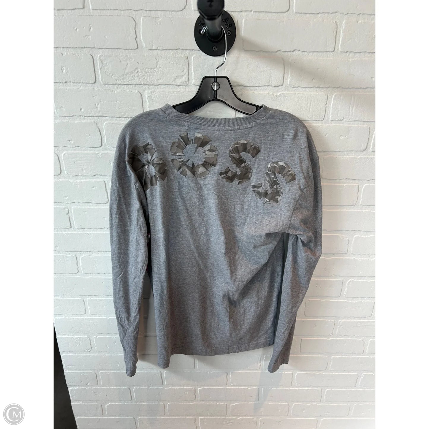 Top Long Sleeve Basic By Hugo Boss In Grey, Size: S