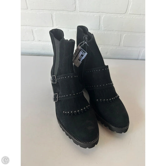 Boots Ankle Flats By Vaneli In Black, Size: 7.5
