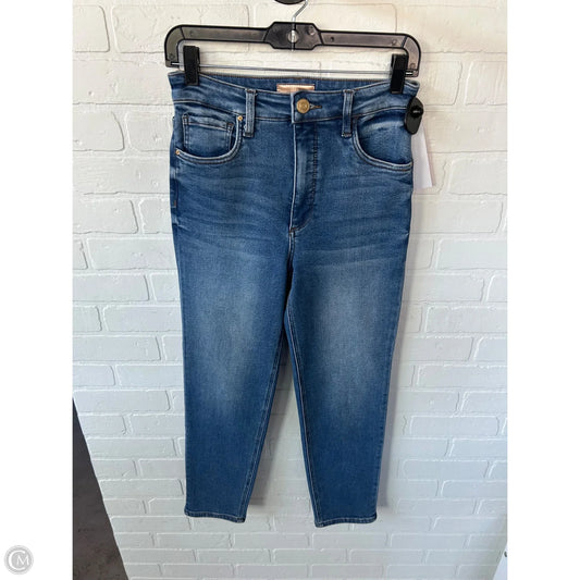 Jeans Cropped By Kut In Blue Denim, Size: 0
