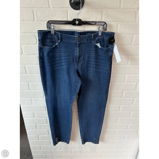 Jeans Straight By J. Jill In Blue Denim, Size: 16