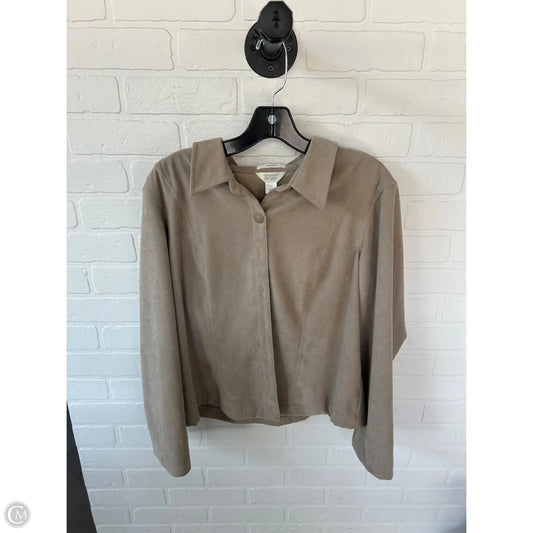 Blazer By Christopher And Banks In Tan, Size: Xlp