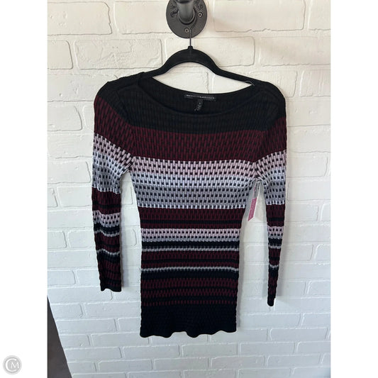 Tunic Long Sleeve By White House Black Market In Black & Red, Size: S