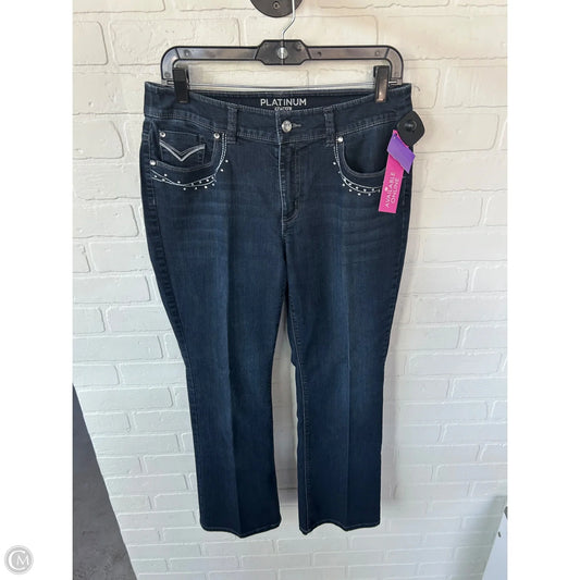 Jeans Boot Cut By Chicos In Blue Denim, Size: 6