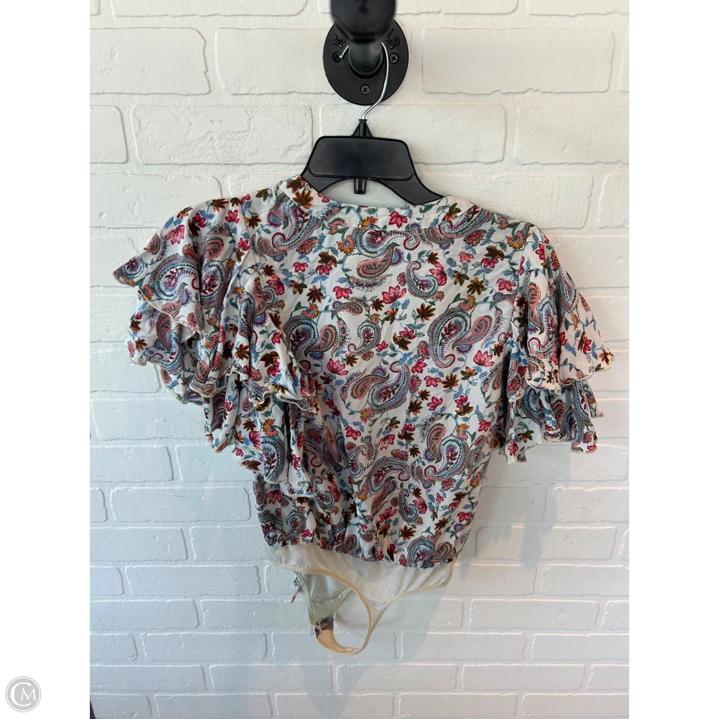 Bodysuit By Free People In Blue & Red & White, Size: Xs