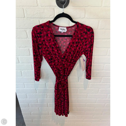 Dress Casual Short By Leota In Black & Red, Size: Sp