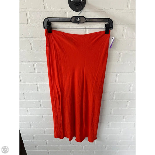 Skirt Midi By Old Navy In Orange, Size: 4