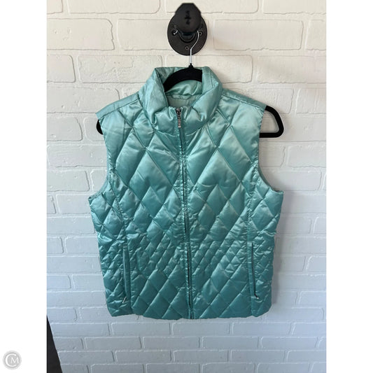 Vest Puffer & Quilted By Lands End In Blue, Size: M