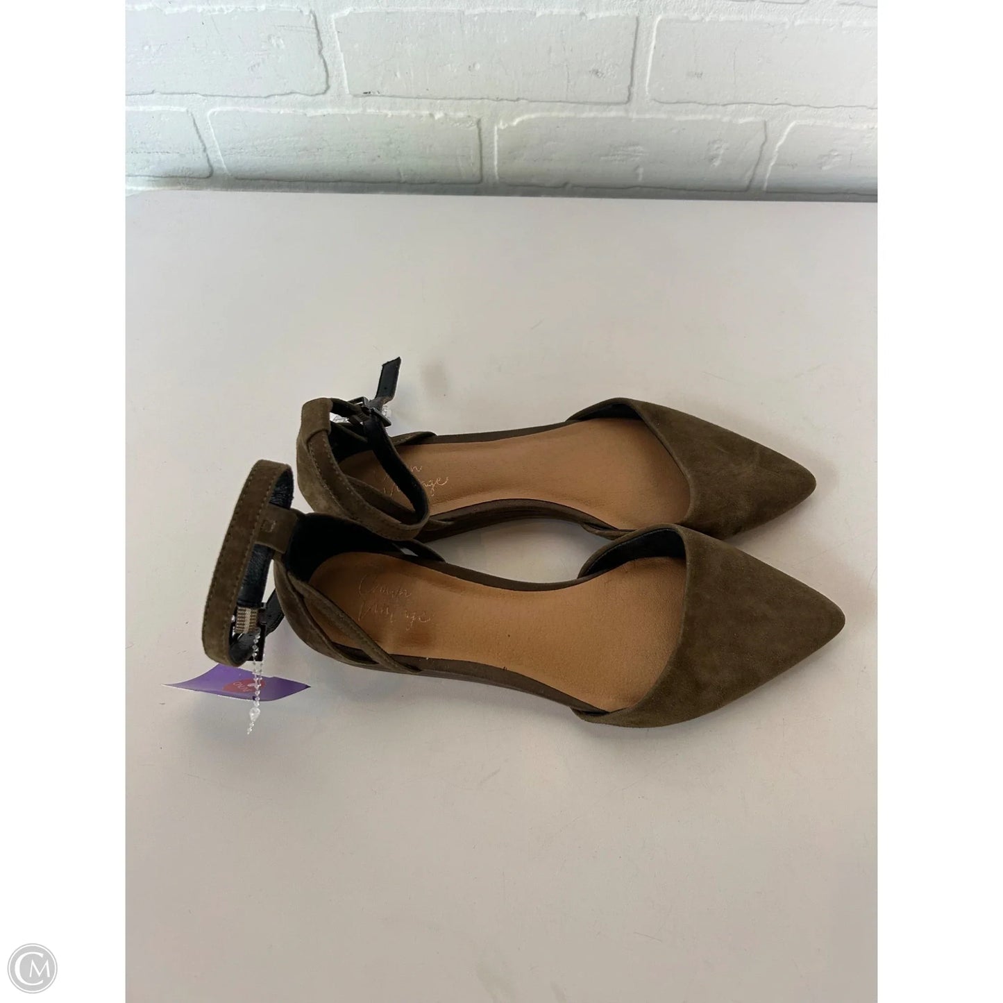 Shoes Flats By Crown Vintage In Green, Size: 7.5
