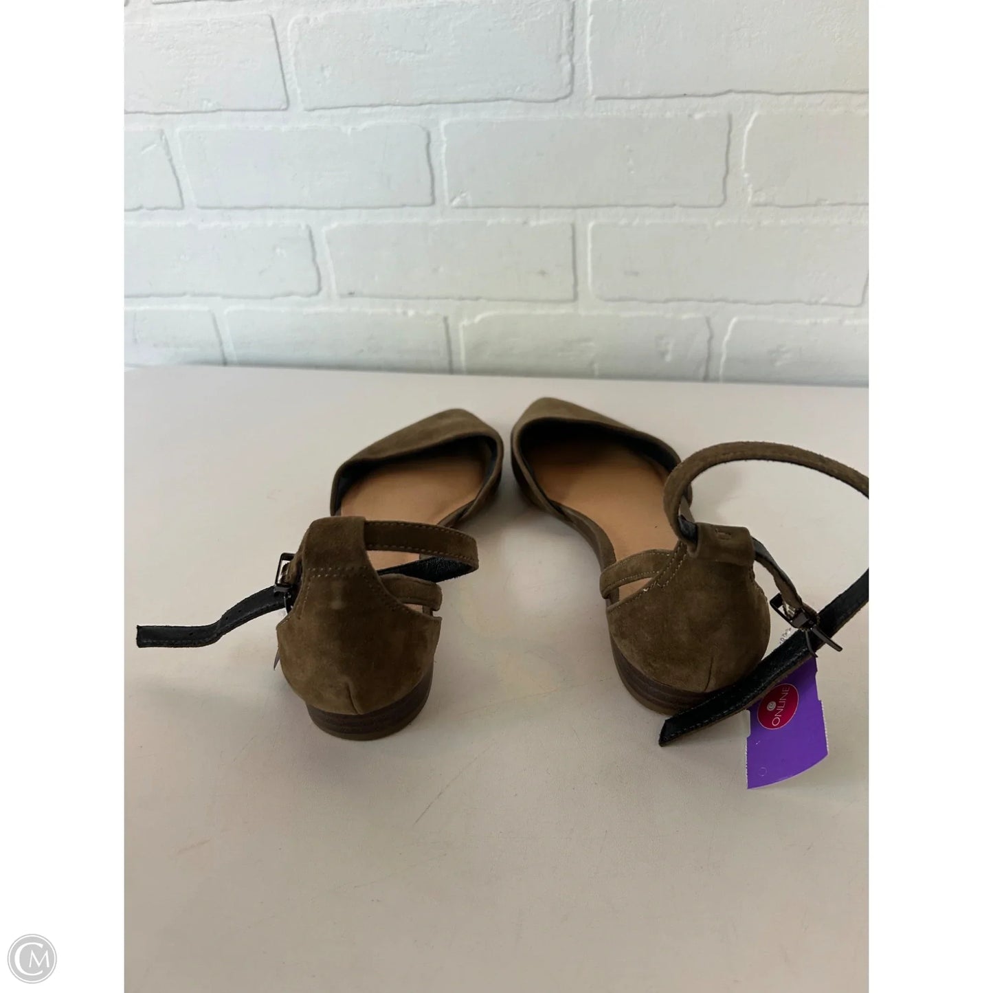Shoes Flats By Crown Vintage In Green, Size: 7.5