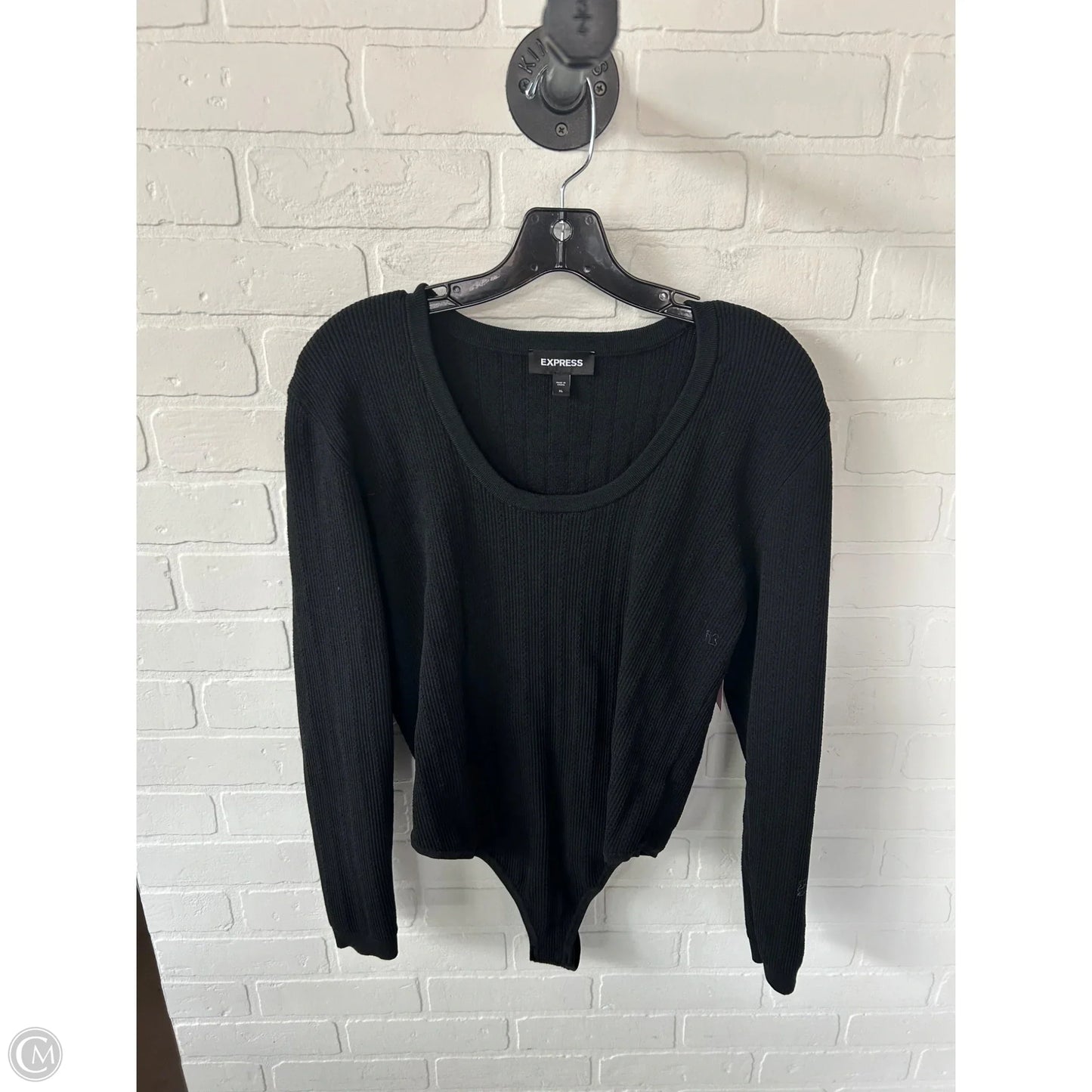 Bodysuit By Express In Black, Size: Xl