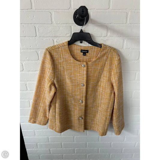 Blazer By Clothes Mentor In Yellow, Size: L