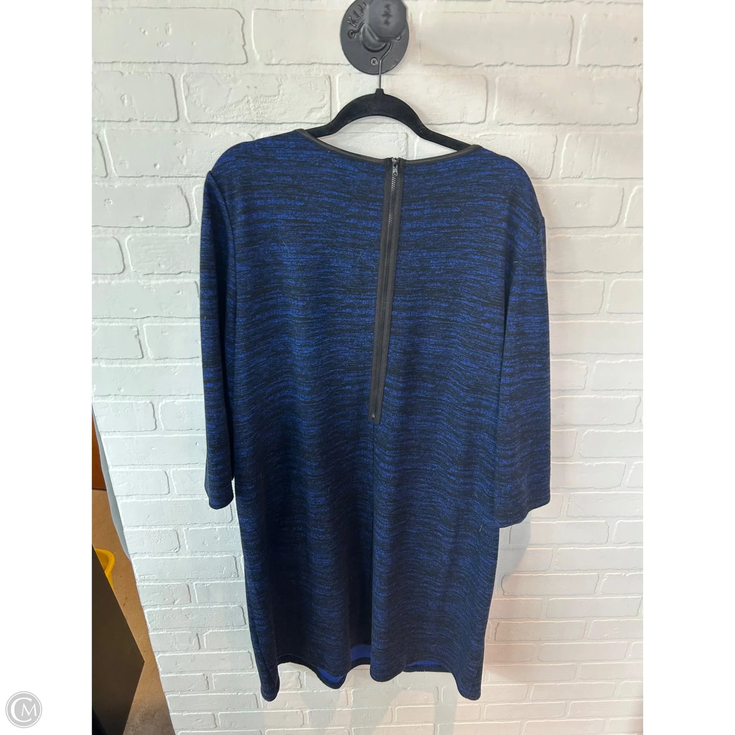 Dress Casual Short By Chicos In Black & Blue, Size: Xxl