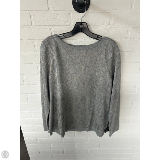 Sweater By Chicos In Grey, Size: L