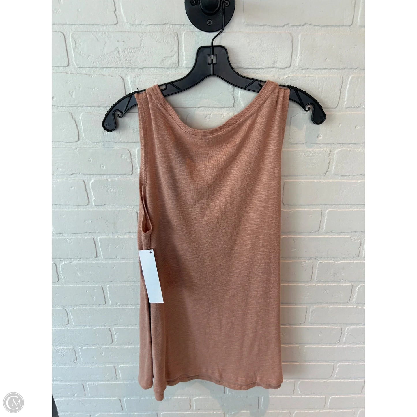 Top Sleeveless Basic By Logo In Orange, Size: L