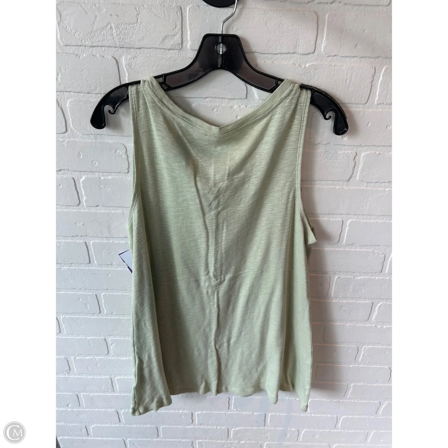 Top Sleeveless Basic By Logo In Green, Size: L