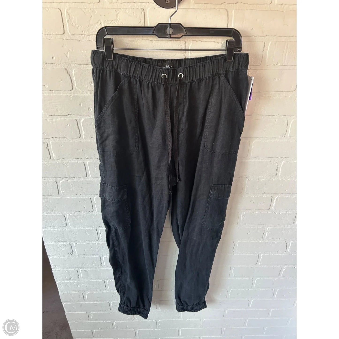 Pants Linen By Nicole By Nicole Miller In Black, Size: 12