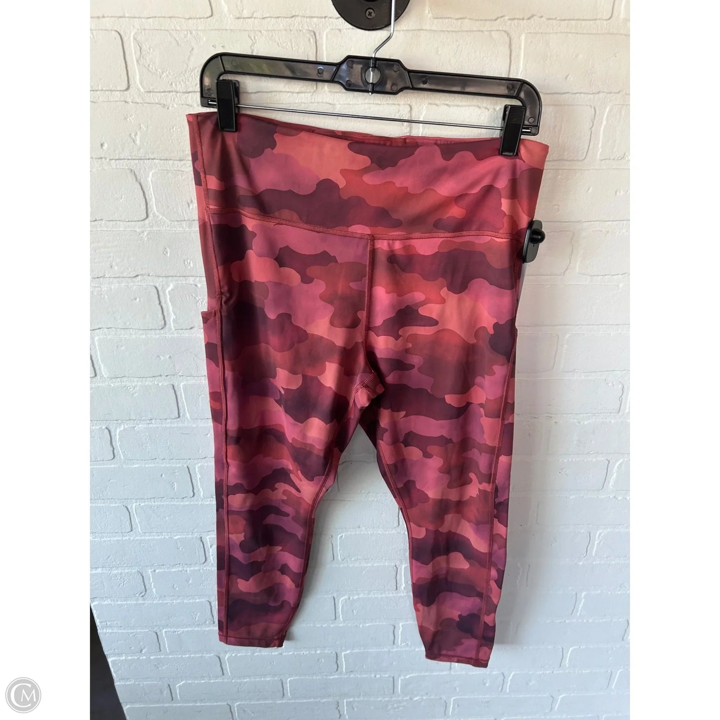 Athletic Leggings By Athleta In Orange & Purple, Size: 12