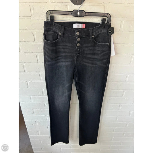 Jeans Straight By Cabi In Black Denim, Size: 4