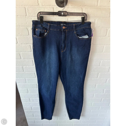 Jeans Skinny By Fashion Nova In Blue Denim, Size: 14