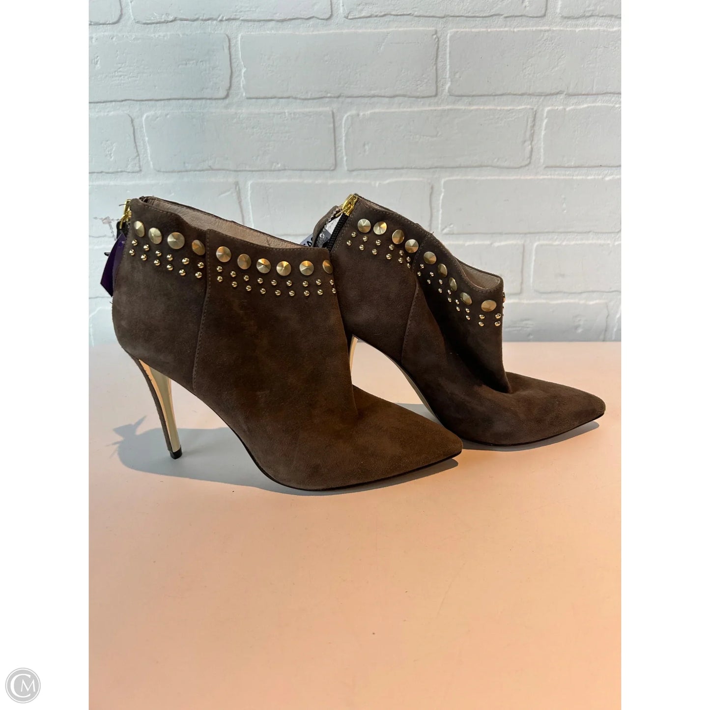 Boots Ankle Heels By Joan And David In Grey, Size: 6