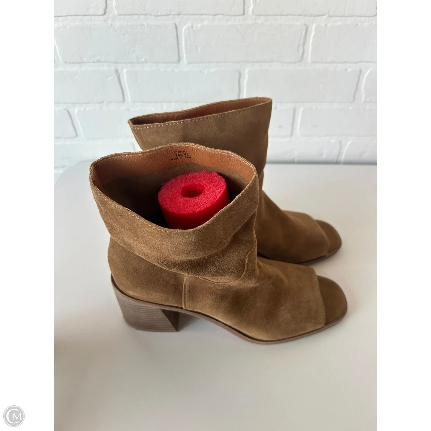 Sandals Heels Block By Lucky Brand In Tan, Size: 11