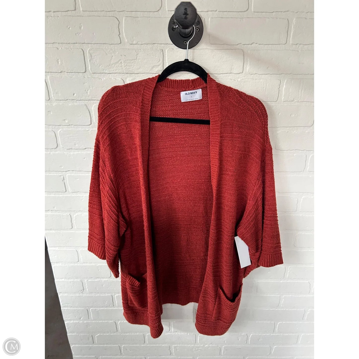 Sweater Cardigan By Old Navy In Red, Size: L