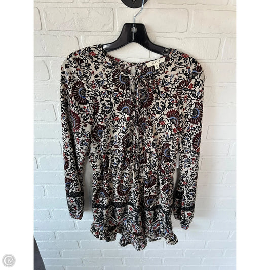 Romper By Clothes Mentor In Brown & Orange, Size: M