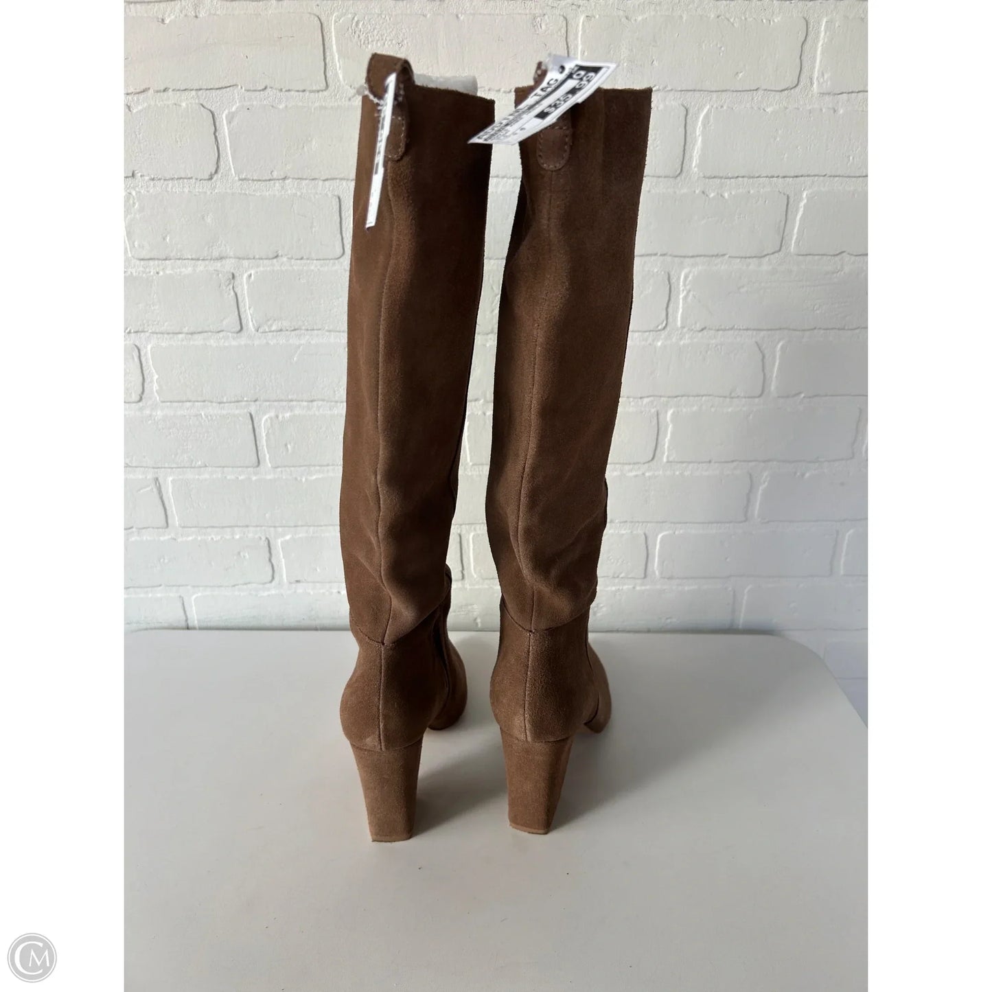Boots Knee Heels By Steve Madden In Brown, Size: 9.5