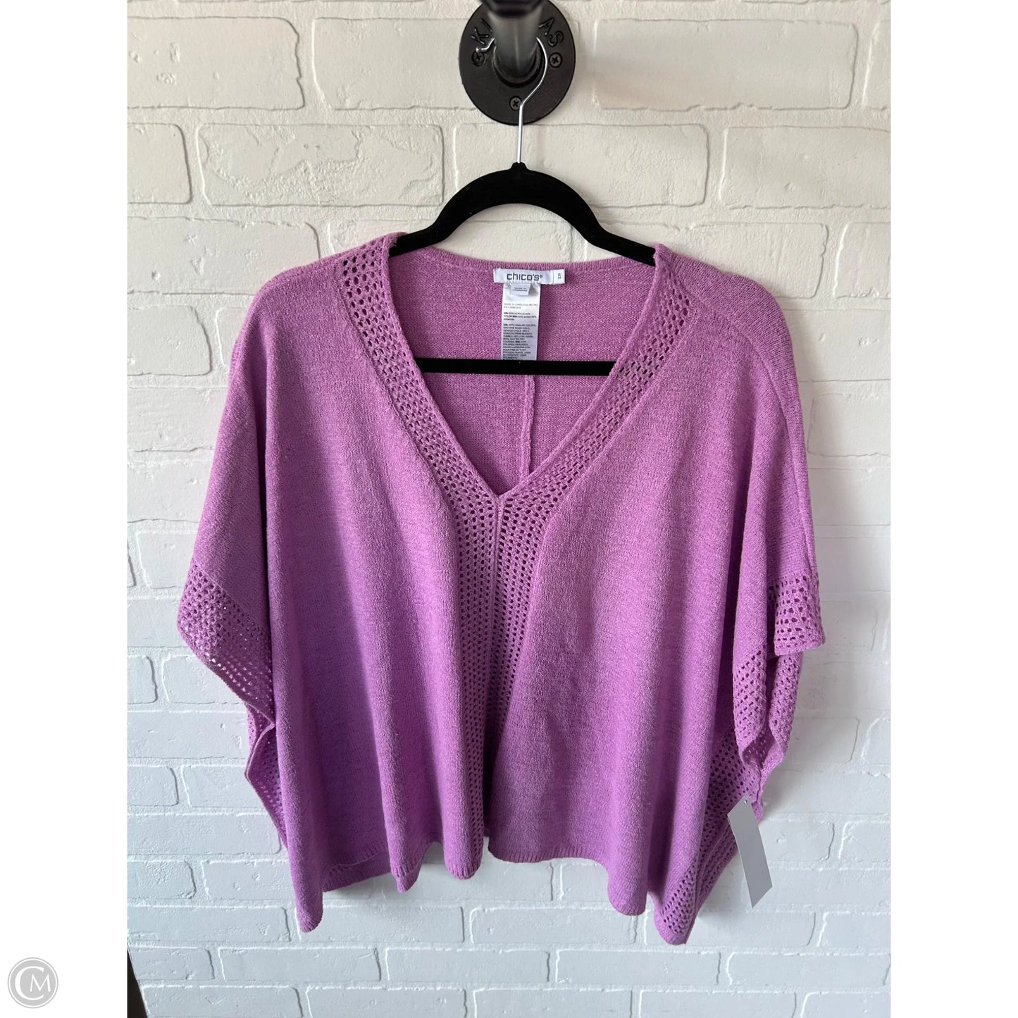 Poncho By Chicos In Purple, Size: S