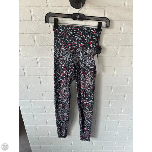 Athletic Leggings By Lululemon In Grey & Orange, Size: 2