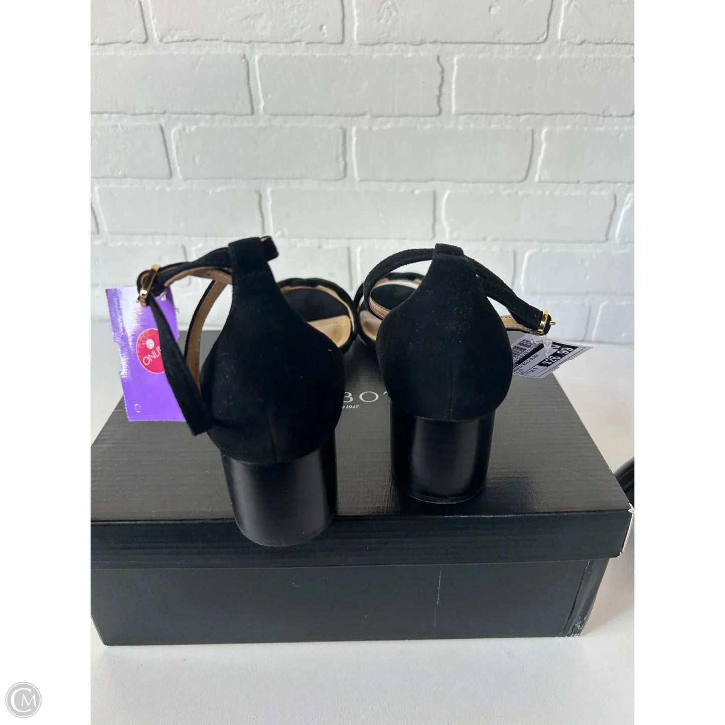 Sandals Heels Block By Talbots In Black, Size: 10.5