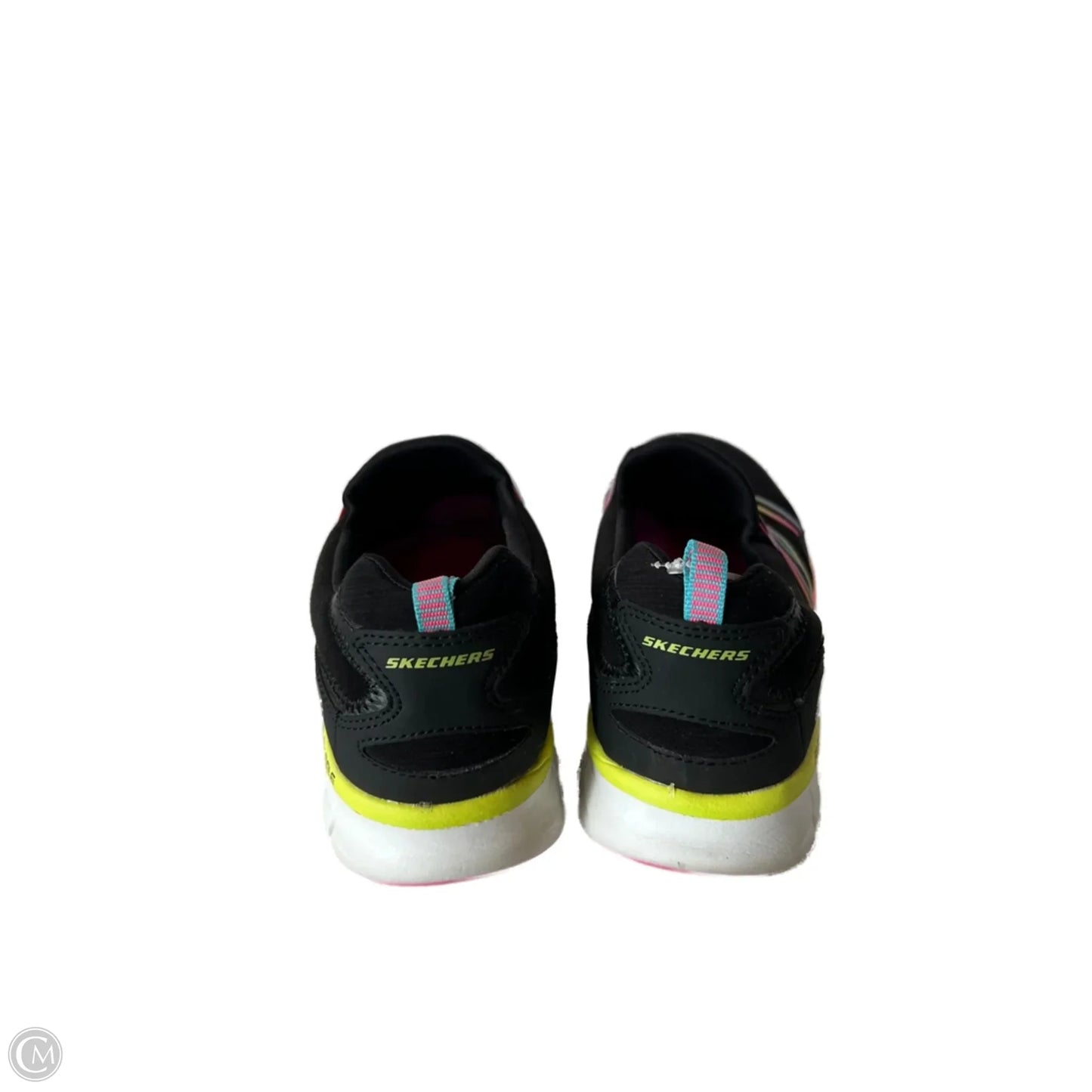 Shoes Sneakers By Skechers In Black & Pink, Size: 10