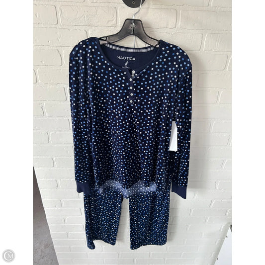 Pajamas 2pc By Nautica In Blue, Size: M