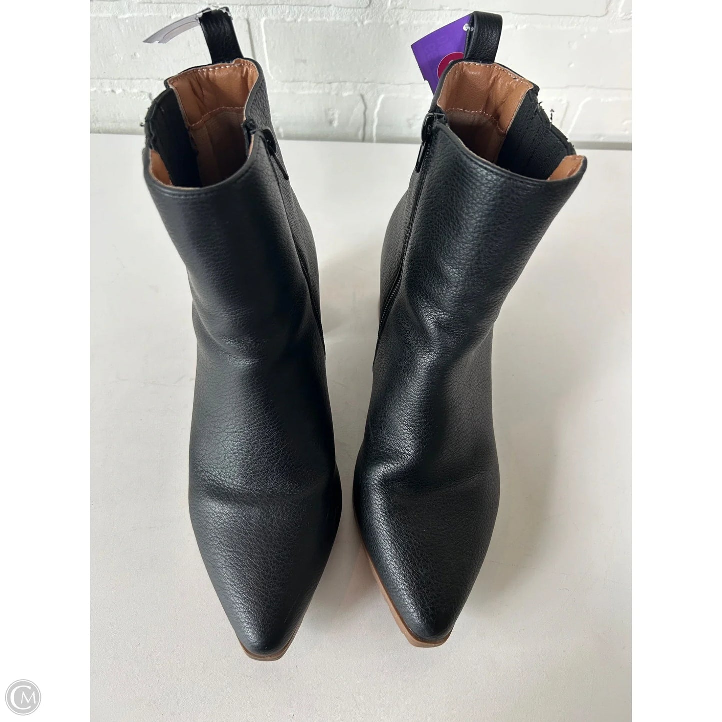 Boots Ankle Heels By Maurices In Black, Size: 9