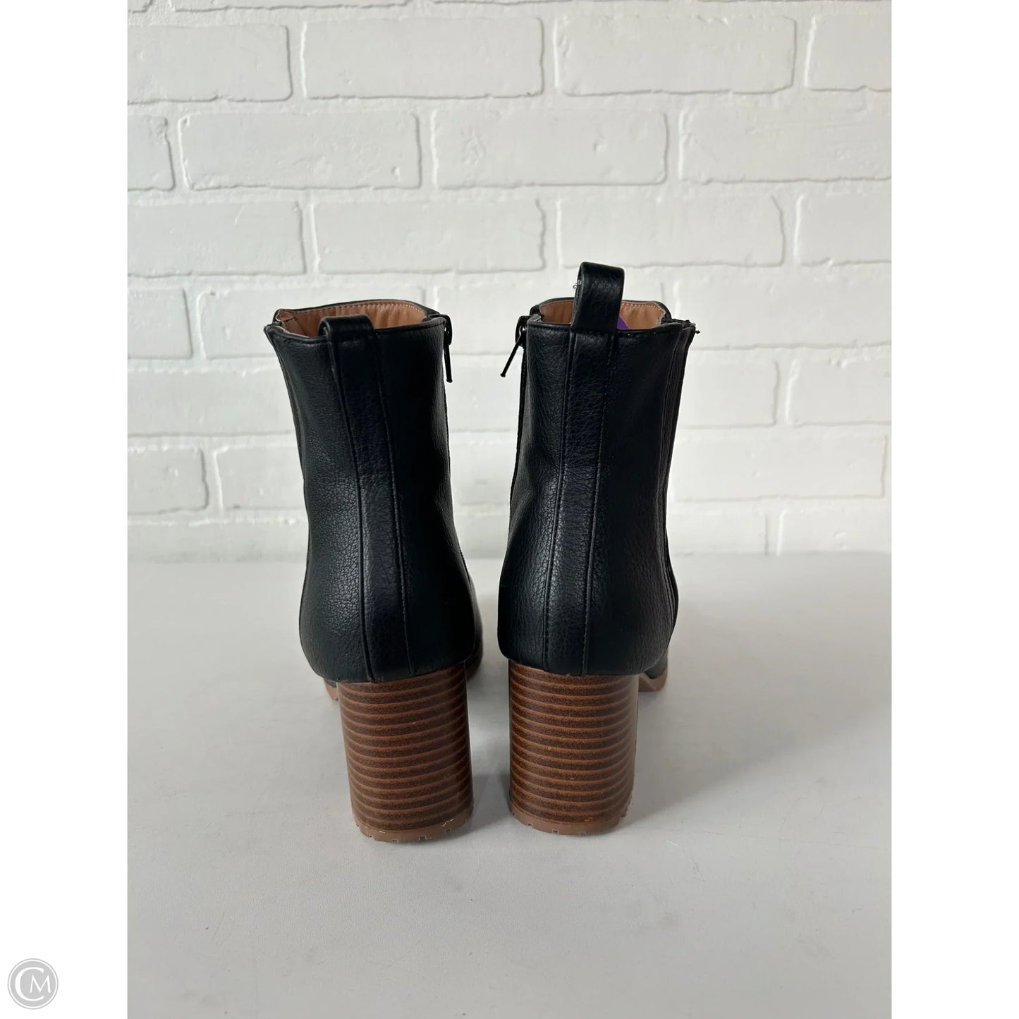 Boots Ankle Heels By Maurices In Black, Size: 9