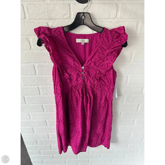 Dress Casual Short By Loft In Pink, Size: Xxsp
