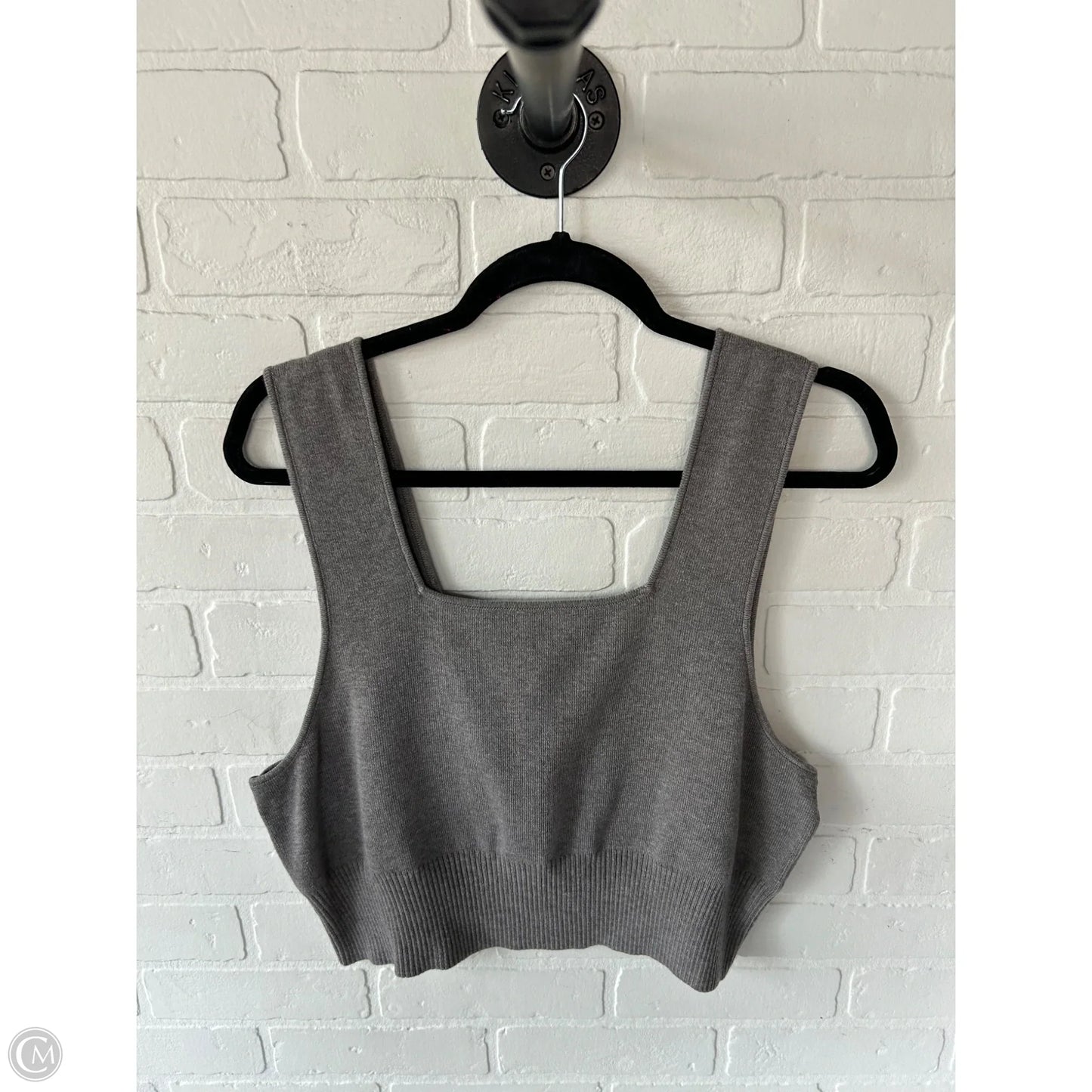 Top Sleeveless By H&m In Grey, Size: Xxl