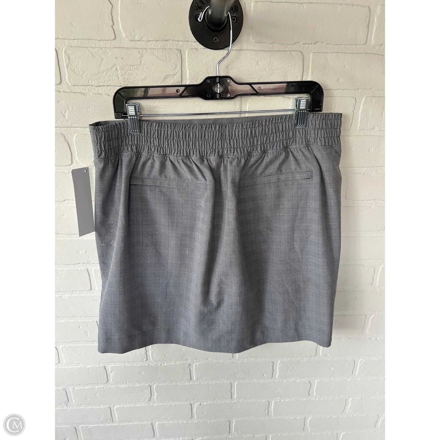 Athletic Skort By Athleta In Grey & White, Size: 14l