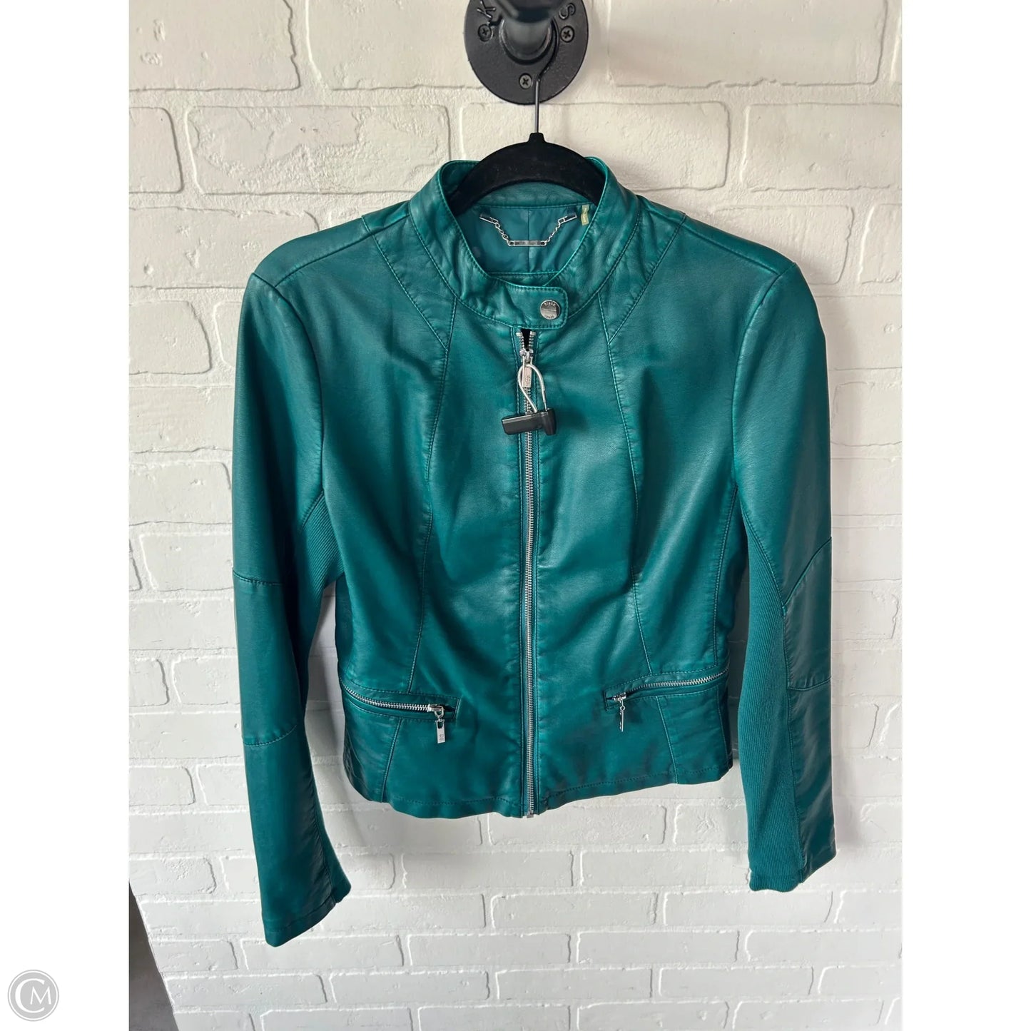 Jacket Moto By Black Rivet In Green, Size: Xs